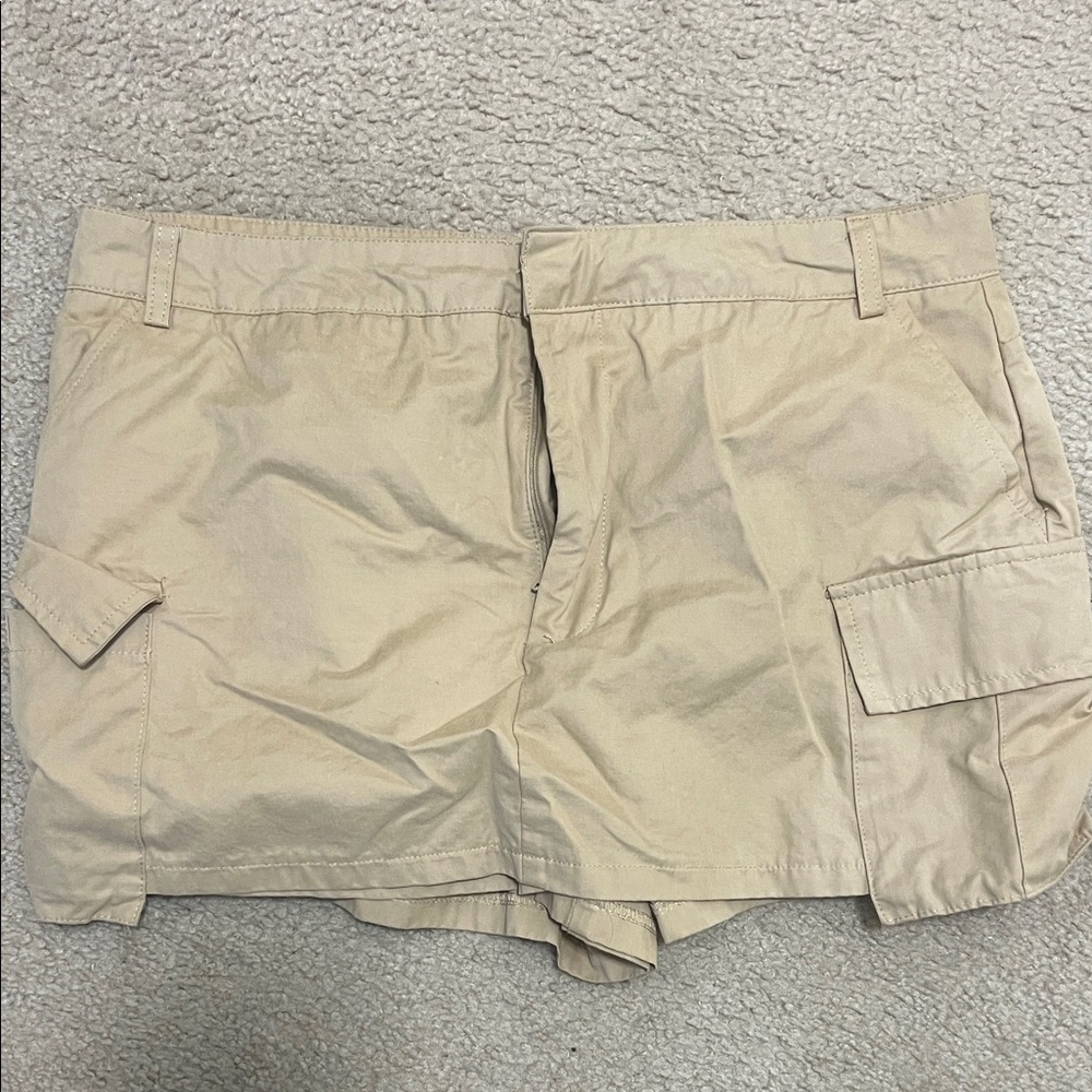 Zara Tan Cargo Skort